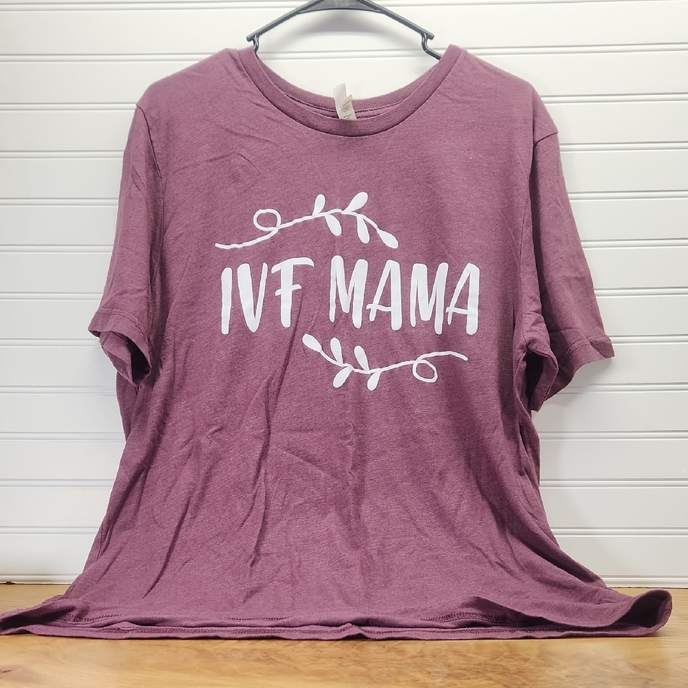 Purple IVF Mama T-Shirt Xl